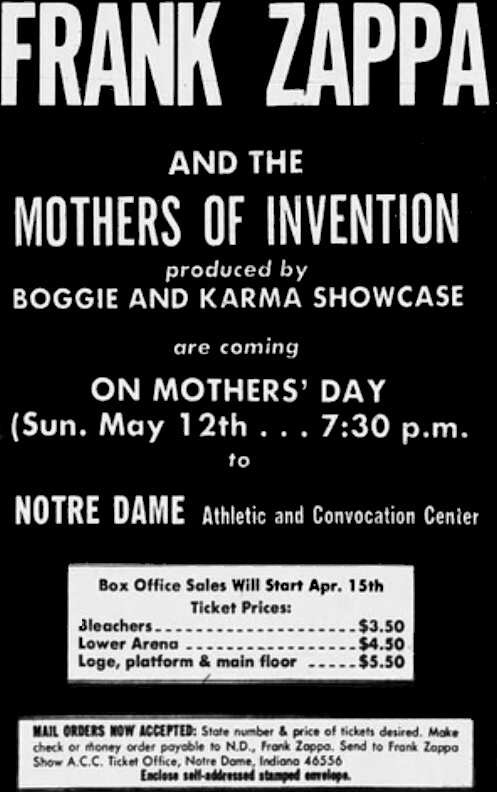 12/05/1974Convocation Center @ Notre Dame University, South Bend, IN [2]